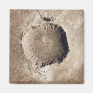 Íman Uma cratera do impacto do meteorito
