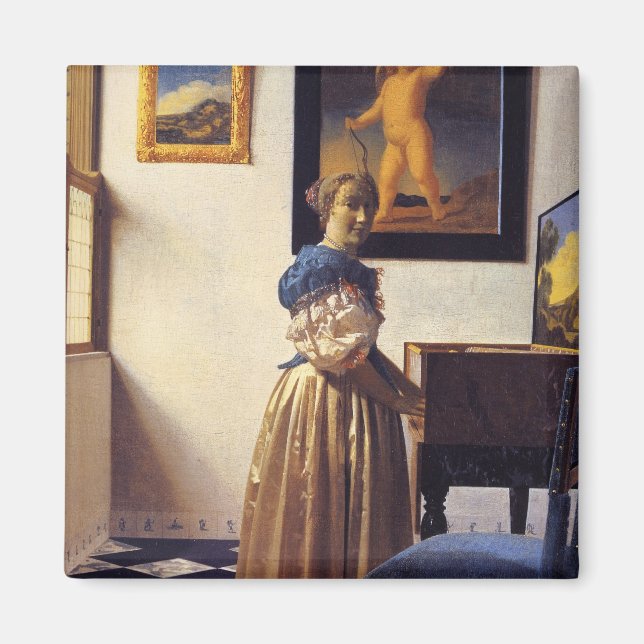 Íman Uma dama de pé na Virgínia (Frente)