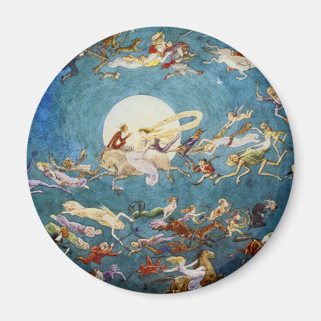 Íman Uma dança em torno do ímã da lua (Frente)