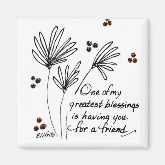 Íman Uma das minhas bençãos...dizendo esboço branco pre (Frente)