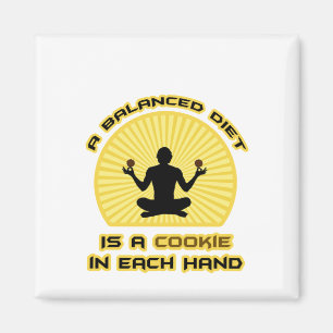 Íman Uma Dieta Equilibrada É Um Biscoito Em Cada Mão