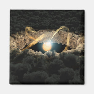 Íman Uma Estrela Cercada Por Um Disco Protoplanetário