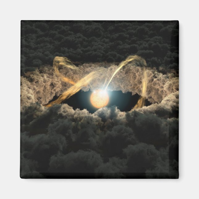 Íman Uma Estrela Cercada Por Um Disco Protoplanetário (Frente)