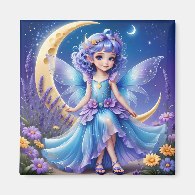 Íman Uma Fada - Magneta Azul (Frente)