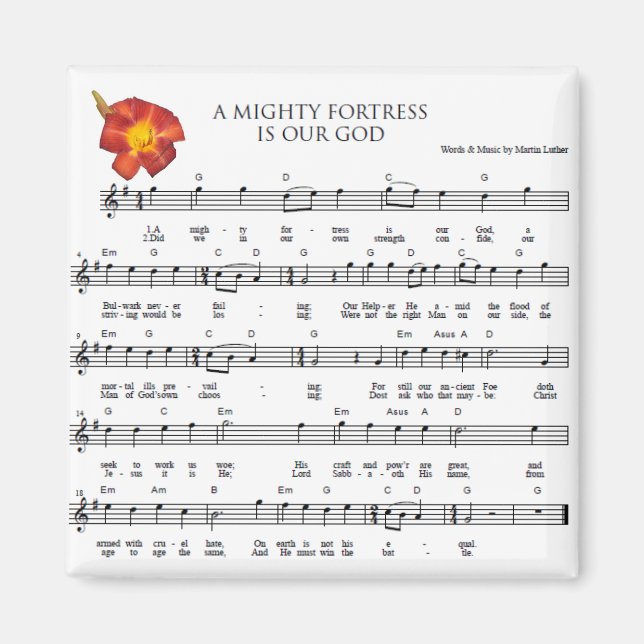 Íman Uma Fortaleza Poderosa é Nosso Deus (Frente)