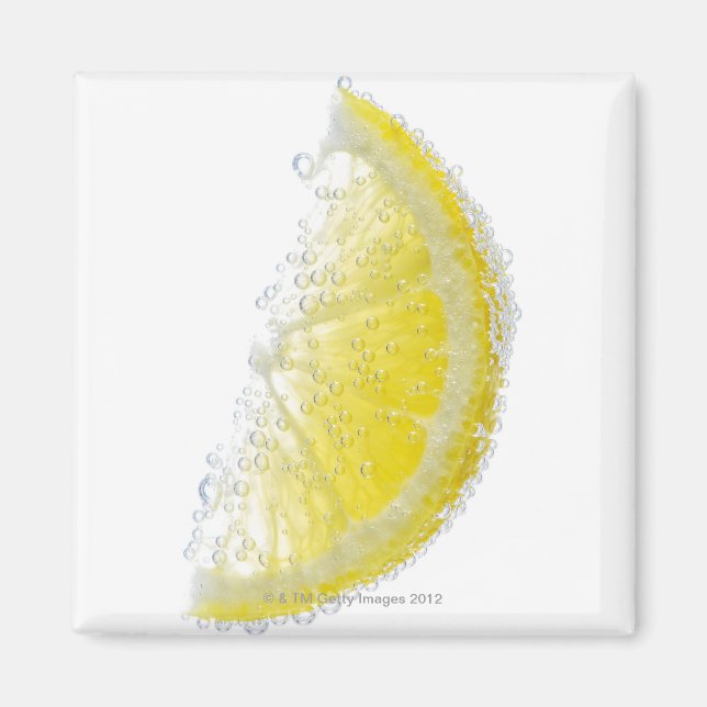 Íman Uma fruta de cunha de limão orgânico suculenta e m (Frente)