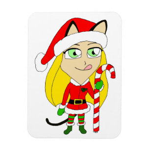 Íman Uma garota chibi de Natal