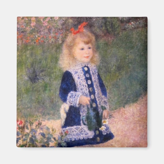 Íman Uma garota com uma lata de água por Pierre Renoir (Frente)