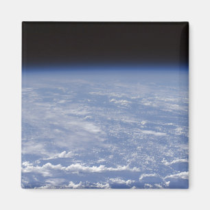 Íman Uma ideia oblíqua do horizonte do atmosphe da
