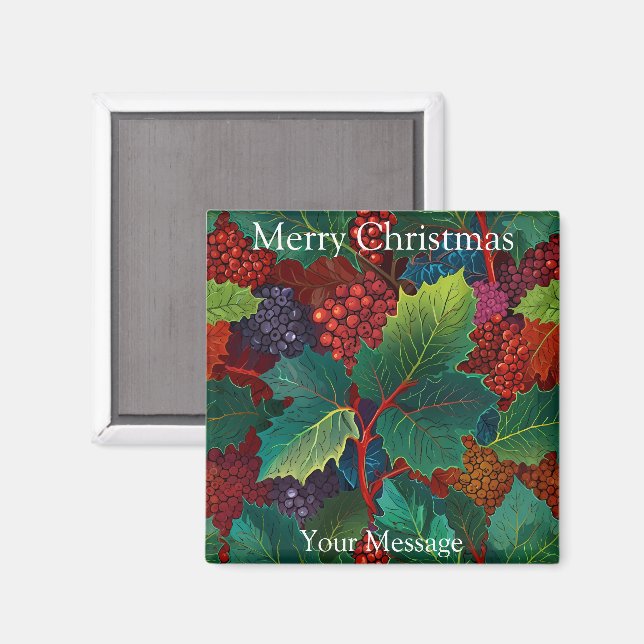Íman Uma Imã de geladeira de Natal encantadora (Front/Back)