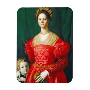Íman Uma jovem mulher e seu Little Boy, c.1540