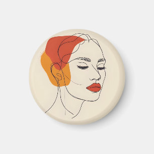 Íman Uma linha de arte feminina