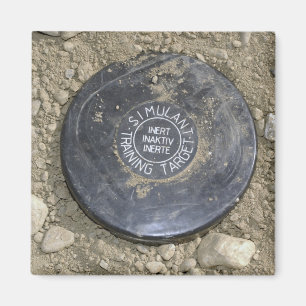 Íman Uma mina de terra simulada