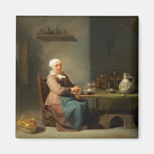 Íman Uma mulher em uma cozinha