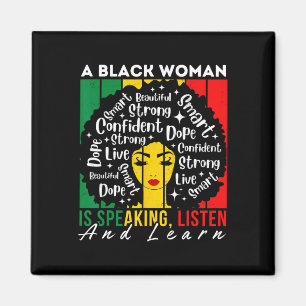 Íman Uma Mulher Negra Está Falando Ouça E Aprenda Afro 