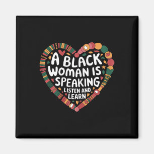 Íman Uma Mulher Negra Está Falando Ouça E Aprenda Junet