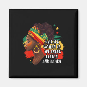 Íman Uma Mulher Negra Está Falando Ouça E Aprenda Melan