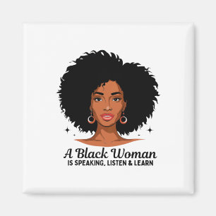Íman Uma Mulher Negra Está Falando Ouça E Aprenda Pela 