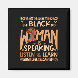 Íman Uma Mulher Negra Está Falando Ouça E Aprenda Tradi
