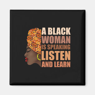Íman Uma Mulher Negra Está Falando Ouça E Aprenda Tradi