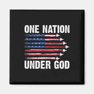 Íman Uma Nação Sob Deus Bandeira Americana Fig 4 De Jul
