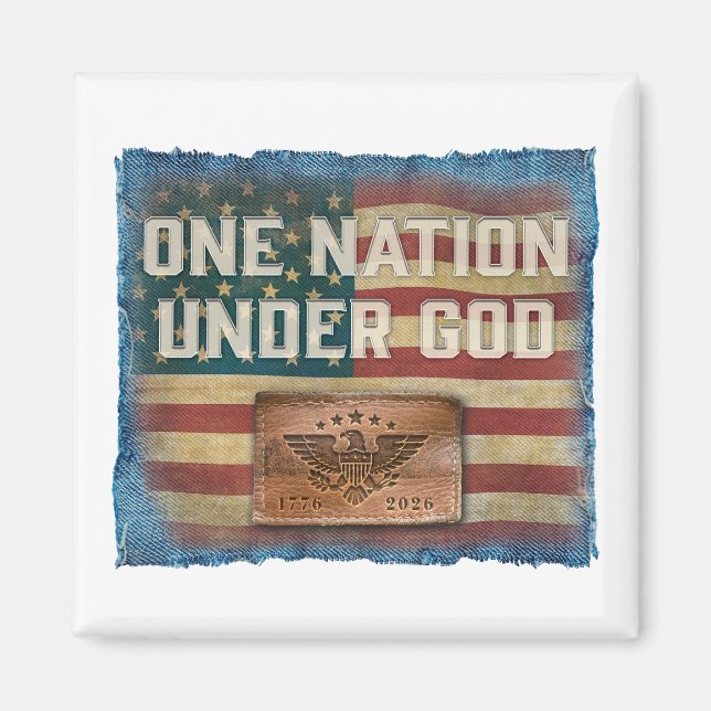 Íman Uma Nação Sob Deus - Ímã (Frente)