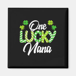 Íman Uma Nana Sortuda Shamrock Nana Irlandesa Dia de Sã