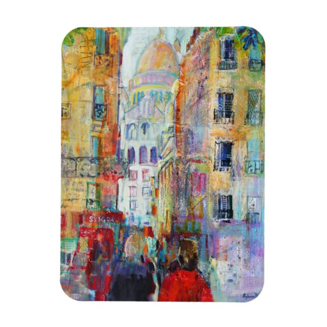 Íman Uma Noite Caminhando até Sacre Coeur (Vertical)