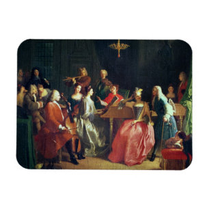 Íman Uma noite musical (óleo em canvas)