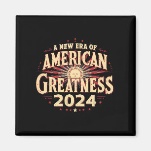 Íman Uma Nova Era de Grandeza Americana 2024 Trump Venc