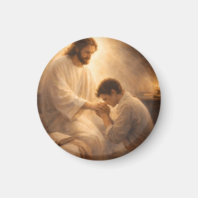 Íman Uma Oração de Joelhos com Jesus (Frente)