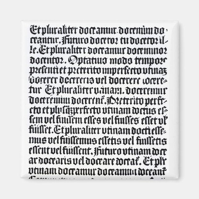 Íman Uma página da 'Grammire Latine' (Frente)