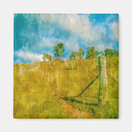 Íman Uma paisagem pastoral mágica