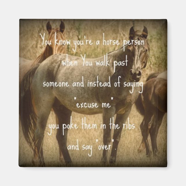 Íman Uma Pessoa Cavalo (Frente)