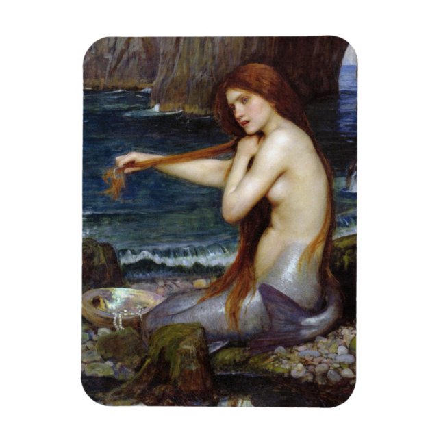 Íman Uma Sereia [John William Waterhouse] (Vertical)