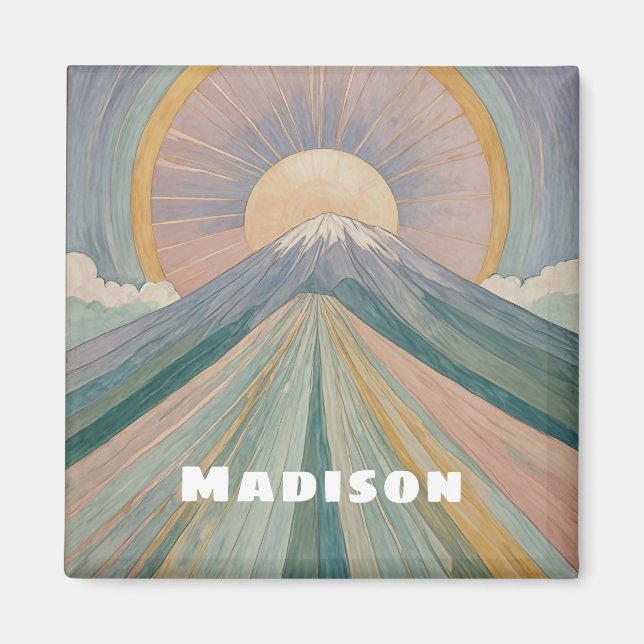 Íman Uma Serenata Vulcânica Personalizada (Frente)