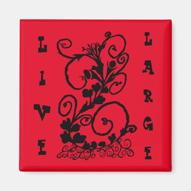 Íman Uma Silhueta Vinha Negra (Frente)