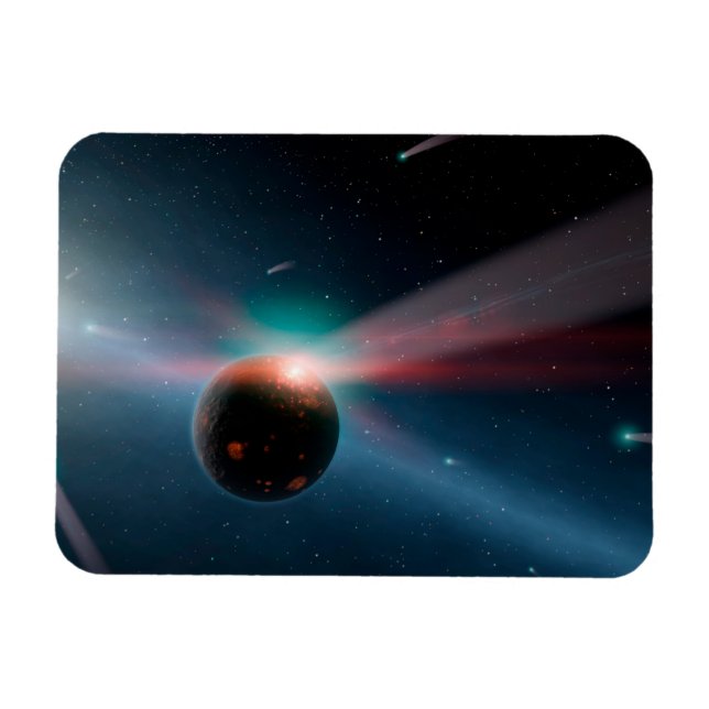 Íman Uma Tempestade De Cometas No Sistema Eta Corvi. (Horizontal)