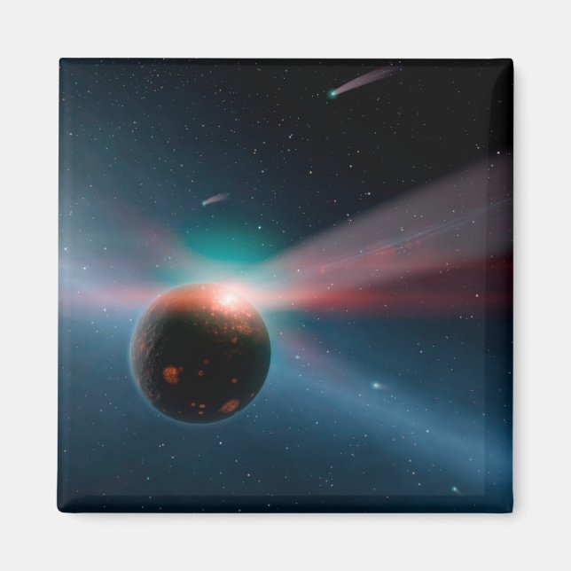 Íman Uma Tempestade De Cometas No Sistema Eta Corvi. (Frente)