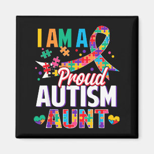 Íman Uma Tia Orgulhosa do Autismo Peça do Quebra-cabeça
