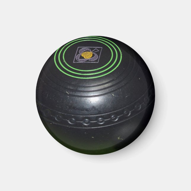 Íman Uma Tigela de Vintage Negra, (Frente)