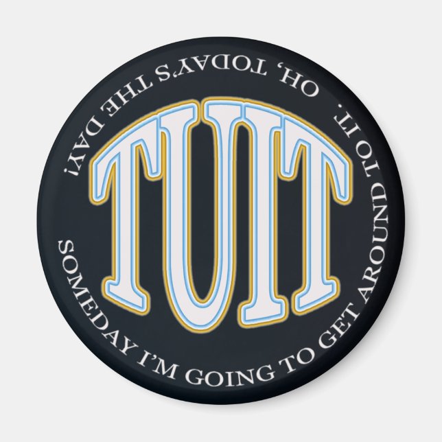 Íman Uma TUA redonda (Frente)