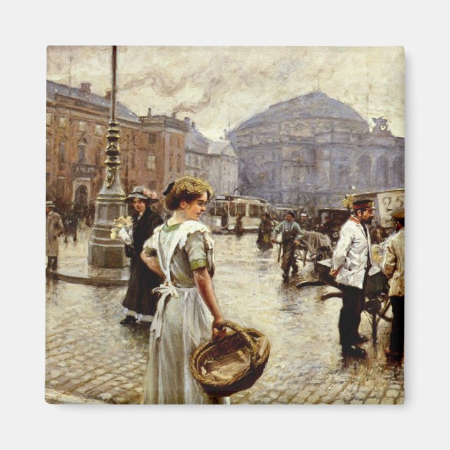 Íman Uma visão de Kongens Nytorv, Copenhague (Frente)