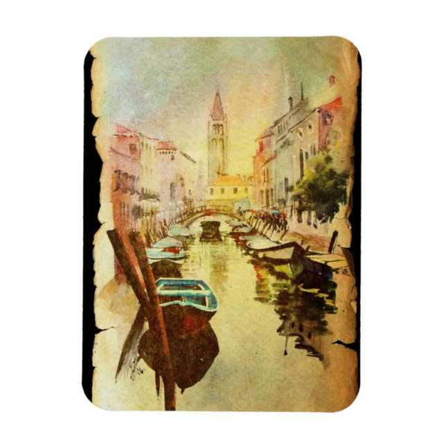 Íman Uma Visão Do Canal Com Barcos E Edifícios (Vertical)