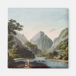 Íman Uma visão na Baía de Oheitepha na Ilha de