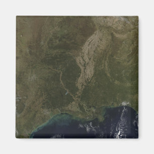 Íman Uma visão sem nuvens do sul dos Estados Unidos