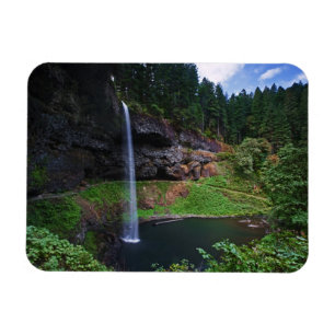 Íman Uma vista da South Falls no Silver Falls State Par