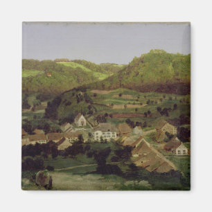 Íman Uma vista da vila de Tenniken, 1846