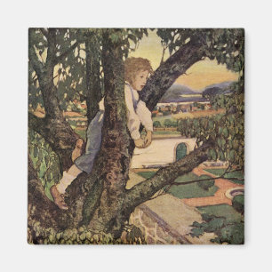 Íman Uma Vista das Árvores por Jessie Willcox Smith