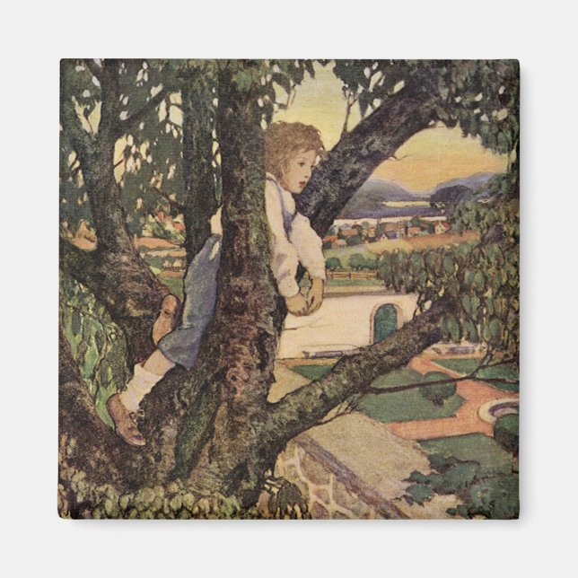 Íman Uma Vista das Árvores por Jessie Willcox Smith (Frente)